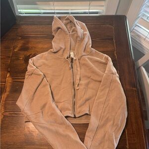 ALO Yoga Tan Hooded Jacket